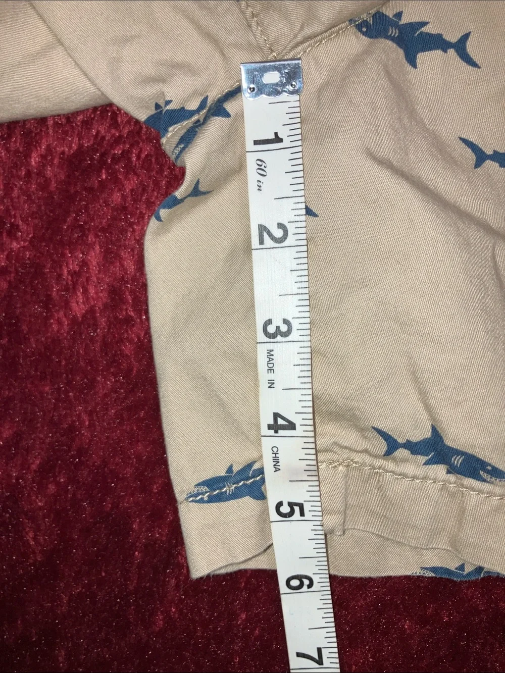 OLD NAVY SHARKY  KIDS PREPPY KHAKI SHORTS w DRAWSTRING WAIST